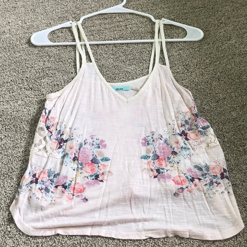 Float floral tank top